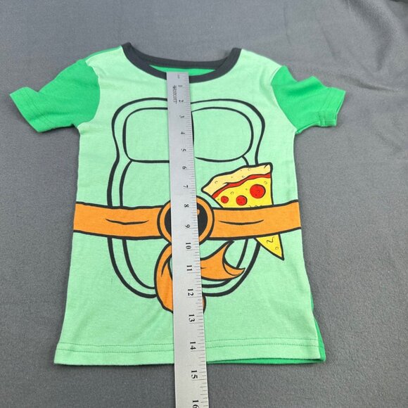 Teenage Mutant Ninja Turtles Boys Sz 5T Tee Shirt Graphic Green Cosplay Costume - Picture 11 of 12
